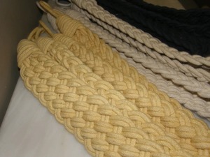 Pair of Large Belt Tiebacks Cotton <b>Curtains</b> <b>Holdbacks</b> belt Voile Cotton drapes Tie-back Hold-back - Product Image 2