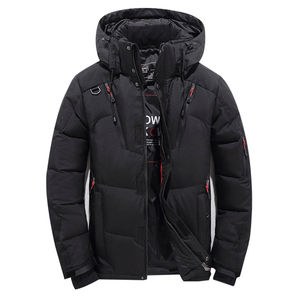 2025 Wholesale Custom Puffer <b>Men</b> Clothing Jacket Streetwear Printing Webbing Thickening Bubble Down <b>Coats</b> <b>Men's</b> Jacket - Product Image 2