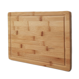 เขียงไม้ไผ่ธรรมชาติ WDF OEM สำหรับครัว พร้อมฟังก์ชั่นทำความสะอาดตัวเอง พร้อมร่องสำหรับน้ำ - Product Image 1