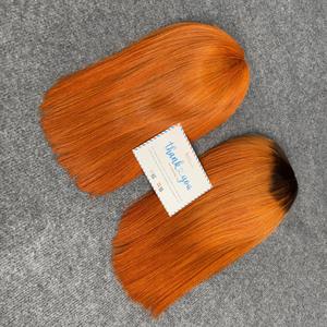 ¡GRANDES OFERTAS SEPTIEMBRE! 100% extensiones de Remy DE LA Virgen vietnamita Peluca de encaje de color Super doble dibujado hueso libre de enredos recto - Product Image 2