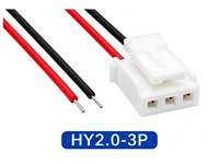 Kabel Konektor Daya HY2.0 3P Custom, Harness Kabel 2 Pin, Kawat Tembaga Timah untuk Baterai Lithium, Kamera, dan Instrumen