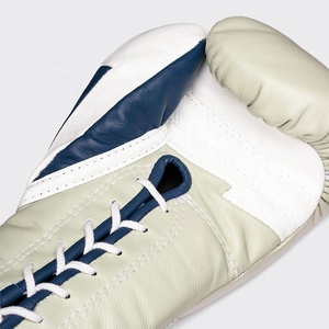 Kit d'entraînement de boxe OEM FLY, dernier design bleu/blanc, en cuir de vachette véritable, personnalisable, toutes les couleurs et tailles disponibles. - Product Image 5