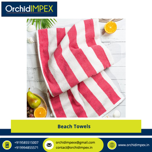 Fabricante y exportador de toallas de playa de algodón Terry con logotipo personalizado de la más alta calidad que ofrecen precios competitivos - Product Image 3