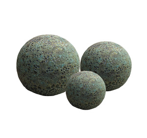Best Seller Atlantis Design Glazed Ceramic Ball Versatile <b>Flower</b> <b>Pots</b> Planters Set for Home Hotel Display for House Planting - Product Image 3