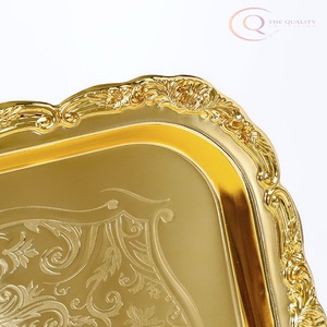 Plateau en métal décoratif pour une utilisation festive et quotidienne |   Parfait pour Diwali, les mariages et les célébrations spéciales - Product Image 3