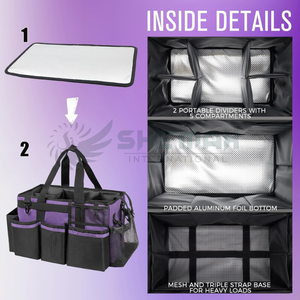 Sac d'approvisionnement de toilettage équin avec plusieurs poches Organisateur fourre-tout en toile pour brosses médiators et autres outils - Product Image 6