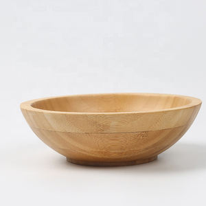 Bol à salade en bois d'acacia pour vaisselle Bol à soupe aux fruits et fruits secs pour ustensile de cuisine - Product Image 4