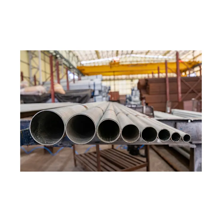 Novo Estoque Chegada 76OD-2.00MM Aço Galvanizado Tubo Redondo Tubo de Aço Estrutural Galvanizar Tubo para Construção Civil