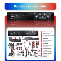 Navifly MNB Qualcomm 21 pouces double écran lecteur Dvd de voiture Android Auto BT WIFI voiture Paly pour AUDI Q5