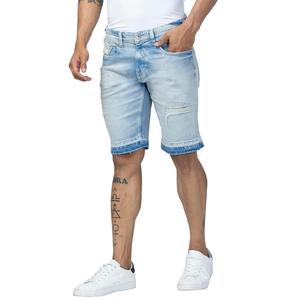 Bangladesh กางเกงยีนส์ขาสั้นสำหรับผู้ชายกางเกงขาสั้นผ้ายีนส์คุณภาพสูงออกแบบเองระบายอากาศได้ดีเป็นมิตรกับสิ่งแวดล้อมถักสบาย - Product Image 3