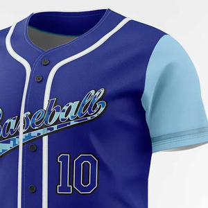 2025 nueva llegada Jersey de béisbol transpirable tamaño personalizado Jersey de béisbol poliéster hecho ropa deportiva Jersey de béisbol servicio OEM - Product Image 6