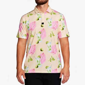 Polo de algodón transpirable de talla grande para hombre, diseños OEM personalizados con logotipo, estampado de estilo tejido, Polo de sublimación personalizado - Product Image 4