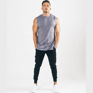 Débardeurs d'entraînement décontractés pour hommes Meilleures ventes Hauts de gymnastique tricotés respirants Tops unis en gros pour les gars - Product Image 6