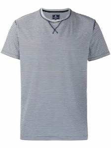 Camiseta a rayas para hombre, camiseta formal de manga corta con cuello redondo, Impresión de descarga de 180 gramos por Tirupur Manufacturing Company - Product Image 4