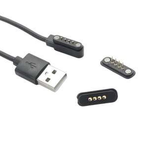 Kabel Pengisi Daya Magnetik Smartwatch Grosir, Colokan 2Pin 2.84mm untuk Jam Tangan Pintar, Panjang Kabel 60cm - Product Image 2