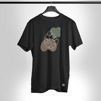 T-shirt Homme Personnalisé en Coton 100% à Manches Courtes, Impression Numérique, Qualité Supérieure, Nouveau Design 2025 – Vente en Gros Fabricant