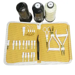 Pinces d'extension de cheveux professionnelles polyvalentes Micro Link et accessoires Kit d'outils pour rouleaux de fil de nylon régulier