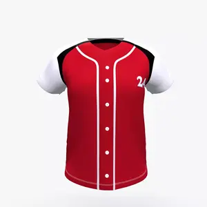Diseña tu propia sublimación para hombre, uniforme de béisbol de manga corta, conjuntos de camisetas de béisbol, uniforme de softbol con logotipos de nombre de equipo - Product Image 1