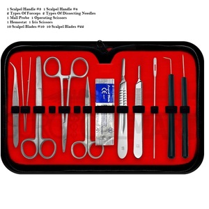 Kit d'instruments de dissection manuelle en acier inoxydable pour étudiants avec livraison mondiale et emballage personnalisé - Product Image 4