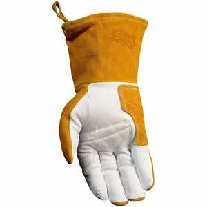 Guantes DE SEGURIDAD DE CUERO dividido personalizados resistentes al calor y a salpicaduras guantes de seguridad para soldador MIG resistentes al calor - Product Image 6