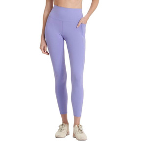 Leggings en polyester et élasthanne, pantalons de yoga doublement brossés, logo personnalisé, taille plus, respirants, légers, vêtements de sport, leggings de yoga - Product Image 1