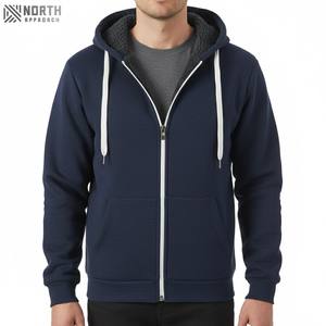 2025 sweats à capuche personnalisés hommes 100% coton 500gsm poids lourd surdimensionné Double capuche fermeture éclair goutte épaule hommes sweats à capuche et sweats - Product Image 1