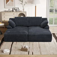 Nouveaux articles 2026 Alibaba Canapé-lit de salon extensible et portable, démontable, emballage facile, assemblage simple pour le marché international en ligne