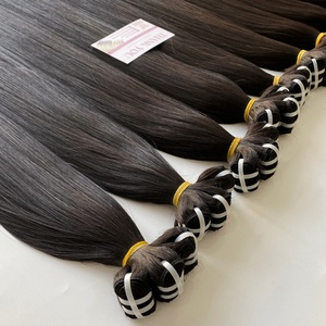 Extensiones de cabello humano crudo vietnamita de grado 8A superventas hermosa trama recta con estilo de onda estándar de paquete súper Doble - Product Image 3