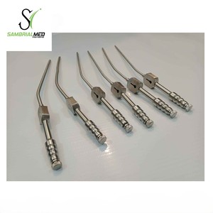 Tubes d'aspiration Fukushima en acier inoxydable de qualité supérieure A+ à usage manuel, en forme de goutte, 6, 8, 10, 12, 13 Fr X 8 pouces, instruments de chirurgie générale - Product Image 2