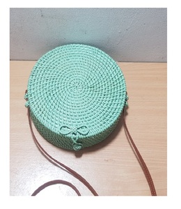 Sac en Rotin Naturel Tissé Rond Sac en Paille Tissé à la Main Sac en Rotin Rectangulaire Artisanat Vietnam - Product Image 6