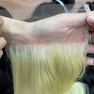 Extensions de cheveux humains vietnamiens HD dentelle fermeture blonde 5x5 HD fermeture 613 dentelle fermeture et dentelle frontale - Product Image 2