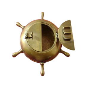 ที่เขี่ยบุหรี่ทรงกลมขนาดสั่งทำพิเศษ คุณภาพดีที่สุด ทำจากทองเหลืองสีทอง สำหรับสูบบุหรี่ซิการ์ ขายดีที่สุด - Product Image 1