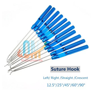 Passage de fil de reconstruction de ligament arthroscopique utilisant des instruments chirurgicaux élevés de crochet de suture orthopédique | OldMed Instruments - Product Image 1