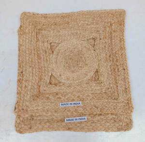 Manteles individuales de jacinto de agua natural ecológicos, manteles tradicionales antideslizantes tejidos a mano, lavables para boda, comedor, hogar - Product Image 4