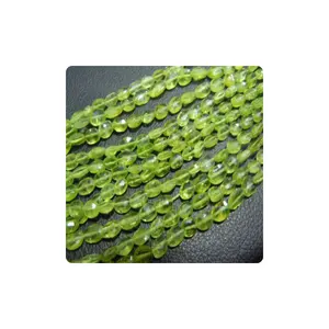 Peridot Oval Faceted Beads 14inches Strands Size 4x6 Mm to 5x7 Mm Approx 100% Natural Gemstone Wholesale Price