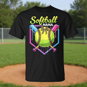 Regalo per la Festa della Mamma, T-Shirt Promozionale a Tema Softball con Scritta 'Drip Nana Ice Cream' per la Mamma - Product Image 3