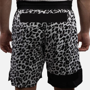 กางเกงขาสั้นผ้าฝ้ายขนแกะแบบลำลองสำหรับผู้ชายระบายอากาศได้ดีมีกระเป๋าด้านข้างทรงหลวมพิมพ์โลโก้หน้าจอ100% - Product Image 4