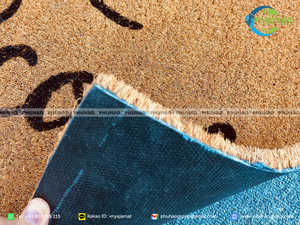 Felpudo de Fibra de Coco para Interiores, para Casa y Oficina, Popular Forma Rectangular, Color Marrón Natural - Product Image 3