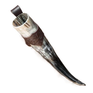 Juegos de cuerno para beber vikingo de cuerno de buey de calidad superior para regalo, se acepta logotipo personalizado, cuerno para beber vikingo personalizado para pieza - Product Image 5