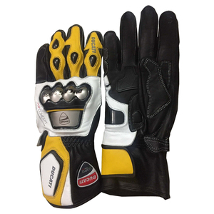 Gants en cuir de vachette Gants de moto Motocross Équipement de protection Gants de course avec logo personnalisé - Product Image 4