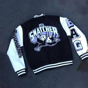 Fabricante de ropa de calle personalizada, chaqueta universitaria personalizada al por mayor, chaqueta universitaria personalizada de tela suave y cómoda - Product Image 4