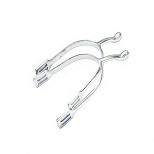 Espuelas de equitación de alta calidad 2026 de Riaz Jamal Intel con logo personalizado, espuelas de doma clásica de cuello de cisne para hombre, producto ecuestre occidental - Product Image 2