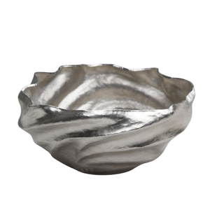 Vaisselle de cuisine écologique, bols ronds en aluminium, couleur argent, bol de service pour la maison, les hôtels, les tables, bols à nourriture - Product Image 1