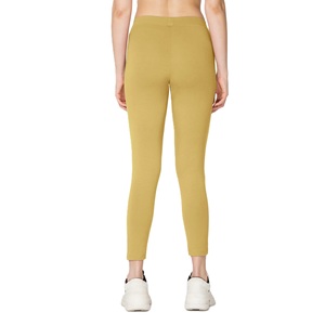 Women's Solid <b>High</b> Waist Seamless Breathable Knitted <b>Knee</b>-Length Hip Hop Leggings Sportswear Fitness Yoga Pants Gym <b>Tights</b> - Product Image 2