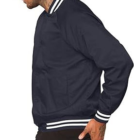 Chaquetas Varsity Personalizadas para Hombre, Estilo Universitario de Béisbol, Chaqueta Casual de Lona de Alta Calidad con Parches Bordados para Hombre - Product Image 5
