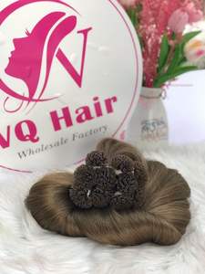 ผมต่อ100% มนุษย์ต่อผมปลายแบนมีหนังกำพร้ามีสุขภาพดี - Product Image 4