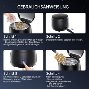 Rasoir électrique pour hommes chauves pour un nettoyage rapide en 3 minutes pour nettoyer les lames de rasoir - Product Image 3