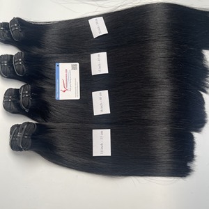 Vente flash Cheveux Thanh Cheveux vierges vietnamiens Remy Cheveux lisses Extensions de cheveux Machine Double trame Couleurs plus foncées 100g Grand stock Prêt à expédier - Product Image 2