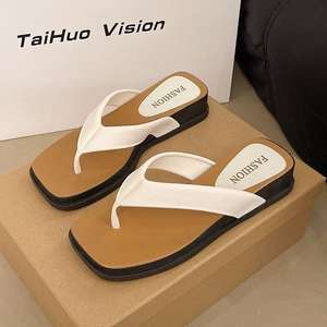 Sandalias de malla ecológicas de verano para mujer, estilo francés, para exteriores, duraderas, antideslizantes, transpirables, modernas y sencillas. - Product Image 2