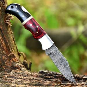 Couteau pliant en acier de Damas, couteau de poche pliant professionnel de petite taille pour l'extérieur, vente en gros, nouveau design 2025, couteau de camping pour l'extérieur - Product Image 2